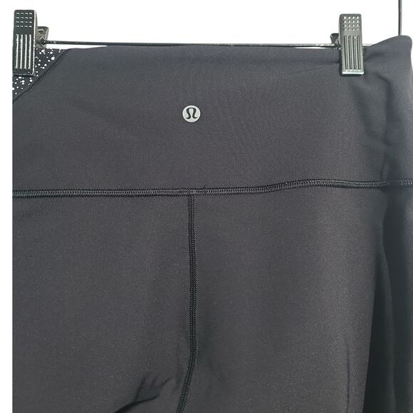 Lululemon Wunder Under Hi-Rise 7/8 Tight 25" White Black Size 8 - Picture 4 of 5